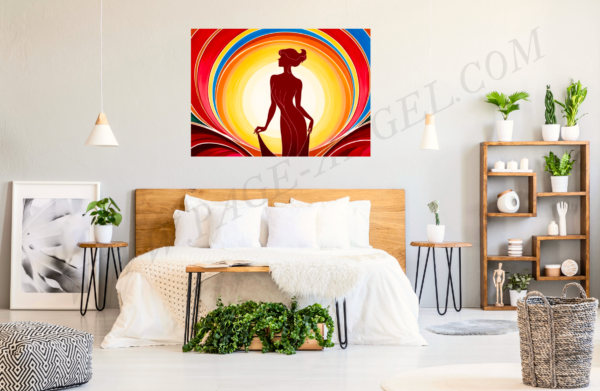 TABLEAU "DAME A L'AURORE" (HORIZONTAL 2) – Image 12