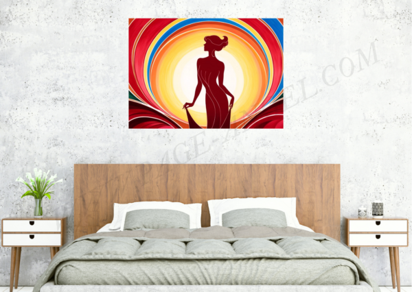 TABLEAU "DAME A L'AURORE" (HORIZONTAL 2) – Image 13