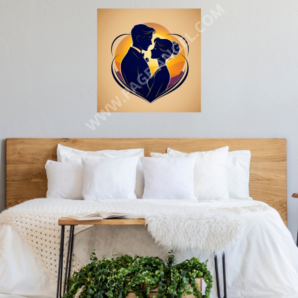 TABLEAU "COEUR EN FOLIE" (CARRÉ 5) – Image 2